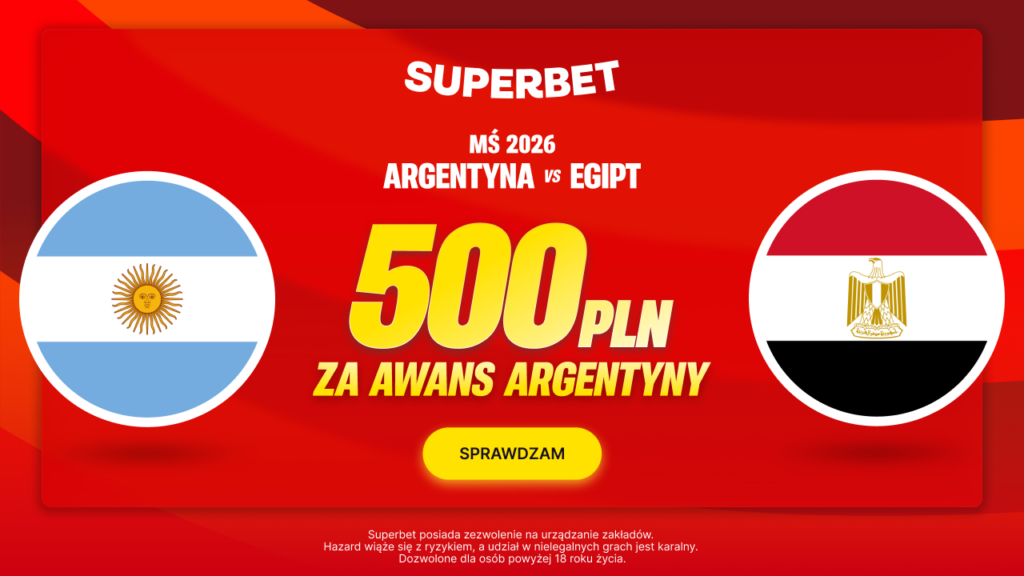 Argentyna - Egipt 500 zł w Superbet (07.07)