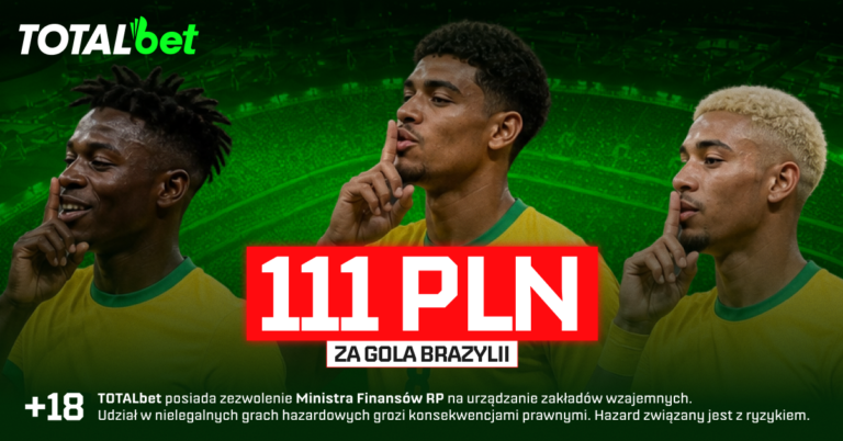 Brazylia – Norwegia: 111 zł za gola w Totalbet (05.07)