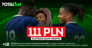 Francja - Anglia 111 zł w Totalbet (18.07)