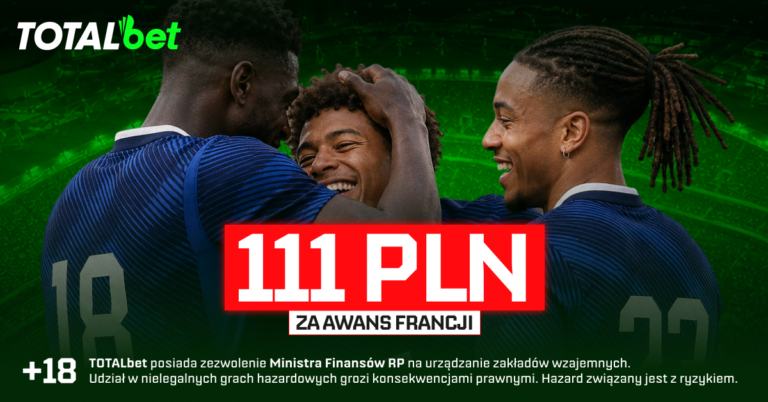 Francja – Maroko: 111 zł za awans w Totalbet (09.07)