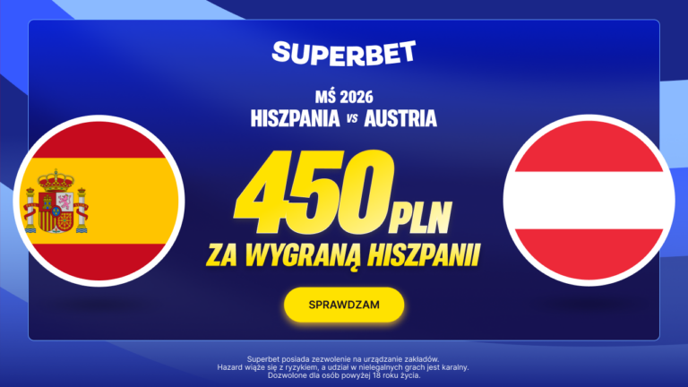Hiszpania – Austria: 450 zł w Superbet (02.07)