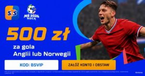 Norwegia - Anglia 500 zł w STS (11.07)