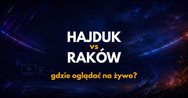 HNK Hajduk Split – Raków Częstochowa: gdzie oglądać na żywo za darmo? (20.08.26)