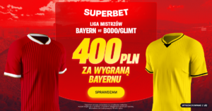 Bayern - Bodo 400 zł w Superbet (10.090