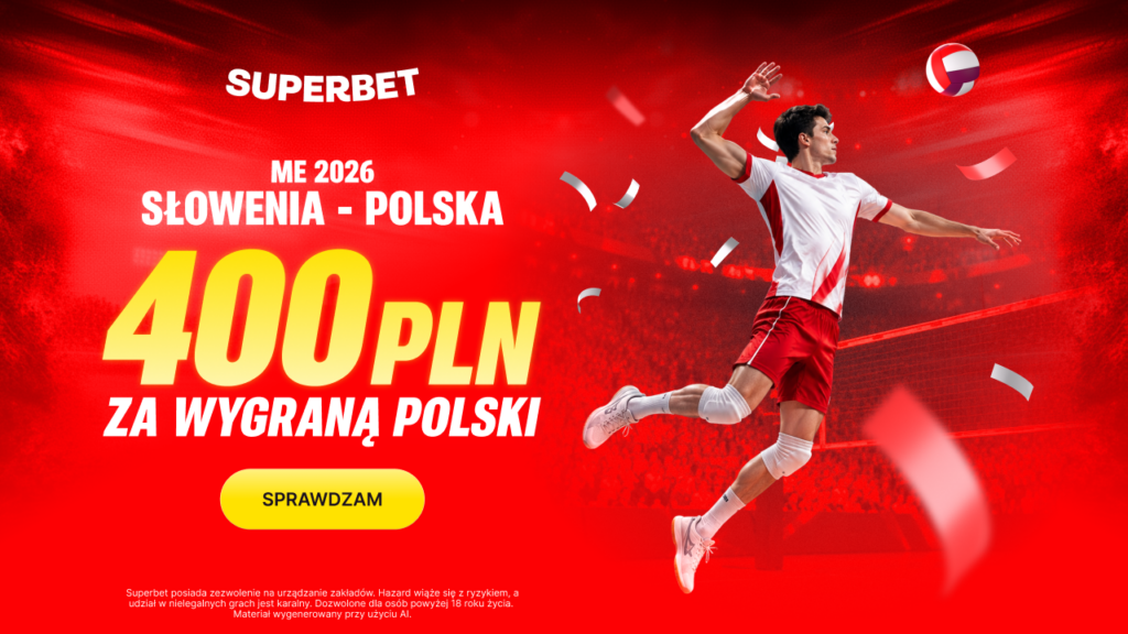 Słowenia - Polska 400 zł w Superbet (25.09)