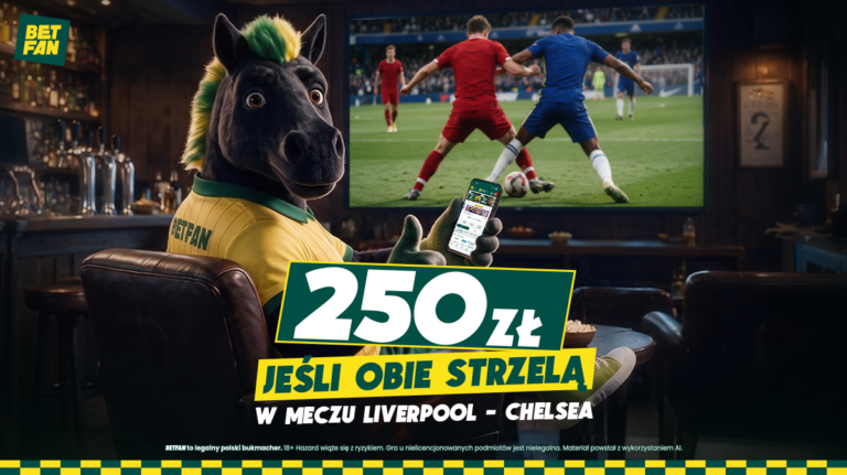 250 zł Freebet za BTTS w meczu Liverpool – Chelsea!